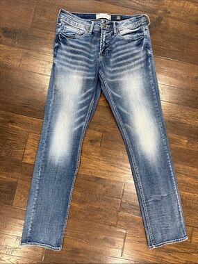 Men's Light Blue Washed Slim Jeans